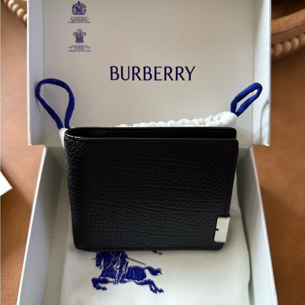 Burberry Black Leather Wallet